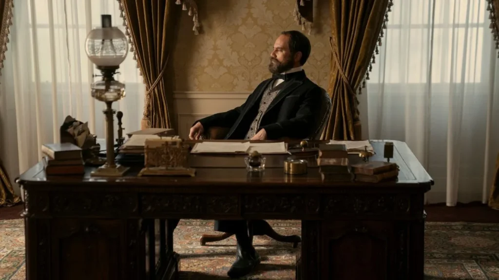 Death by Lightning, Death by Lightning Netflix, Death by Lightning ending explained, Death by Lightning true story, President James Garfield, James Garfield assassination, Netflix historical drama, Charles Guiteau, Garfield murder, Garfield Netflix series, Death by Lightning analysis, Garfield medical tragedy, Garfield history, Netflix thriller, Death by Lightning finale, Netflix Tudum, Garfield legacy, political corruption drama, Garfield assassination explained, Death by Lightning review